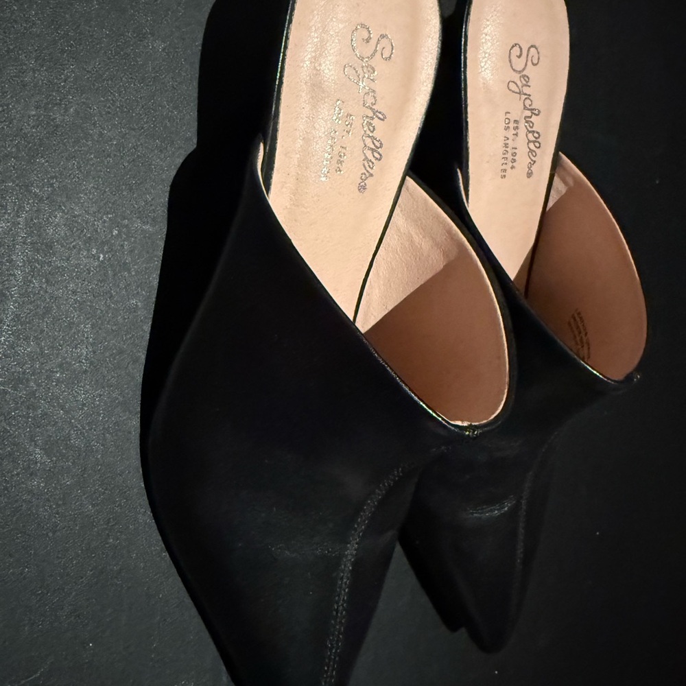 Seychelles Black Mules for Women